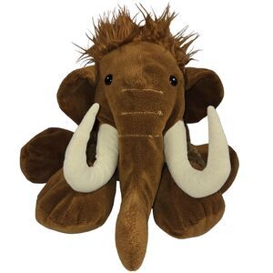Wishpets‎ Plush Manny Mammoth Mastodon Brown Stuffed Animal Beanie 2013 12"